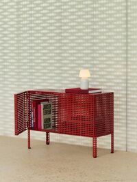 Perforated Skab Lille Vinrødt