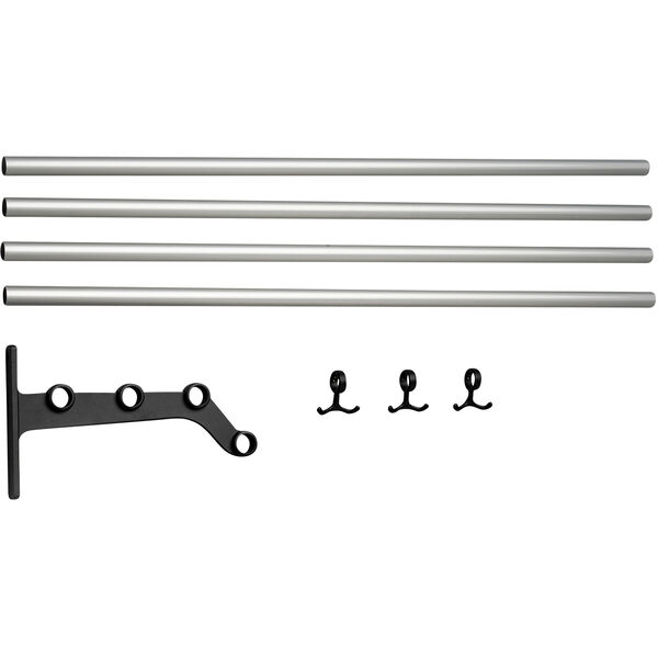 Nostalgi 291 Tilbygningsdel Til Hattehylde Sort / Aluminium