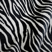 Tygprov Zebra Svart/Vit