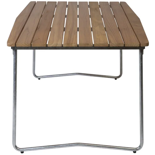 B31 Bord 92x170 cm Obehandlad Teak / Varmförzinkat Stål