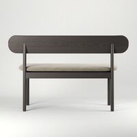 Elephant Bänk Smoked Oak / Beige Velvet