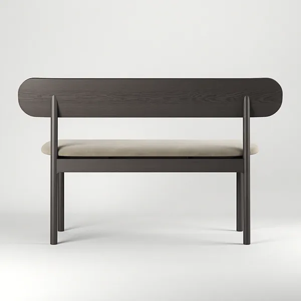 Elephant Bänk Smoked Oak / Beige Velvet