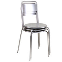 Petit Rond Stol Rustfrit Stål
