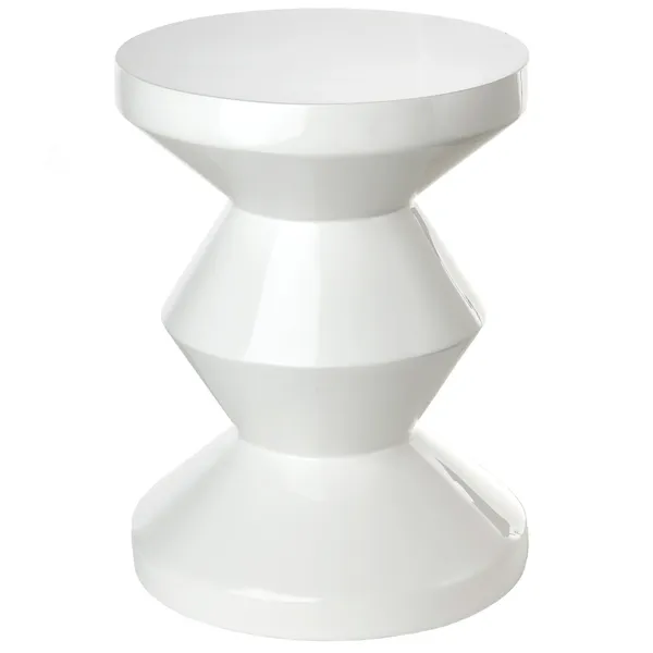 Zig Zag Taburet Hvid