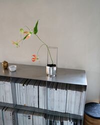 Ikebana Vase Nikkel