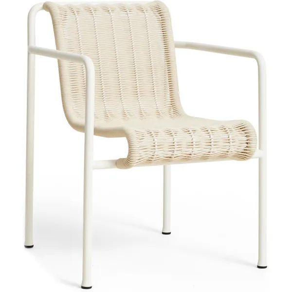 Palissade Cord Dining Armchair Cream White