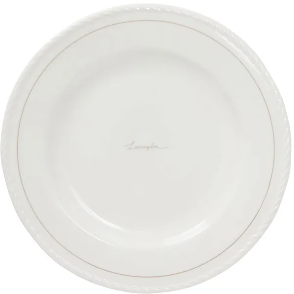 Lexington Porcelain Desserttallrik 22 cm 4-pack Vit / Beige