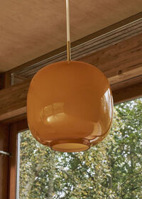 VL45 Radiohus Pendel 250 mm Messing / Glossy Amber