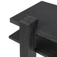 Abstract Sidebord Teak Sortbejdset