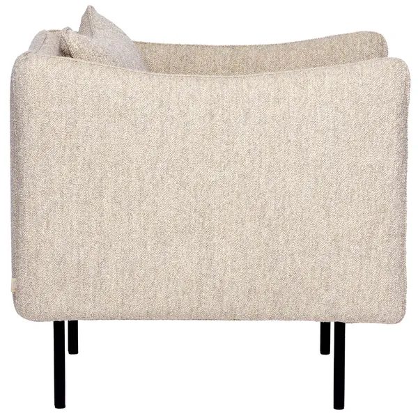 Tiki Armchair S W:70 cm Black Legs / Sand
