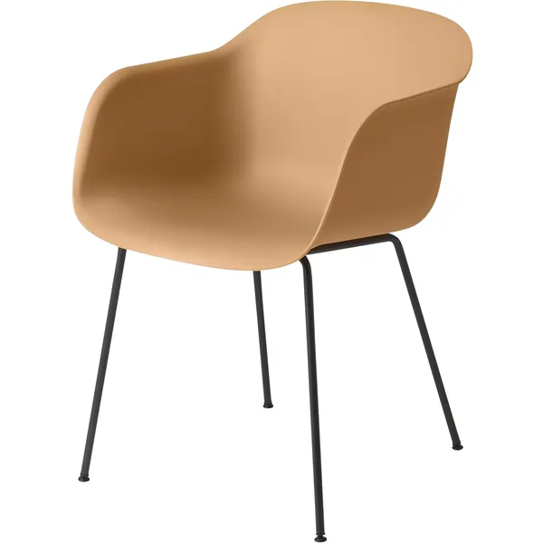 Fiber Lepotuoli Putkituki Ochre/Musta