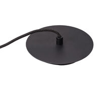 Loop Single Ceiling Lamp with Sphere IV Dark Grey