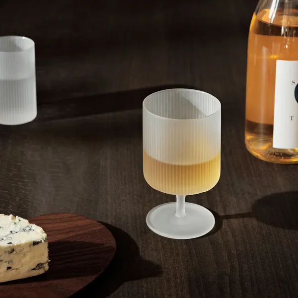 Ripple Vinglas 2-pak Frosted