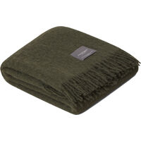 Mohair Pläd 130x170 cm Moss Green