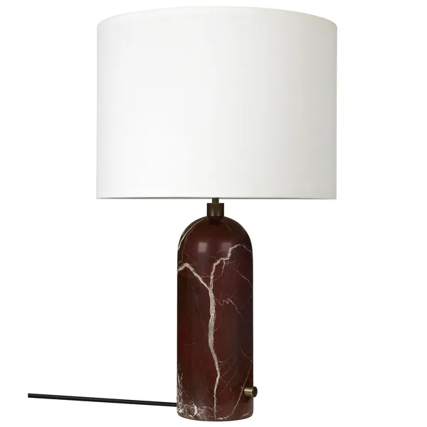 Gravity Table Lamp Big Maroon / White