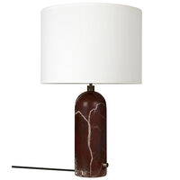 Gravity Table Lamp Big Maroon / White
