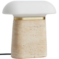 Nova Bordlampe Ivory Travertin