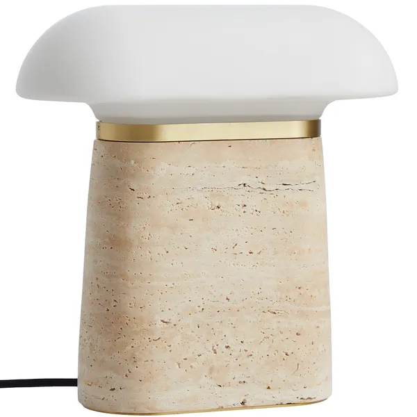 Nova Bordlampe Ivory Travertin
