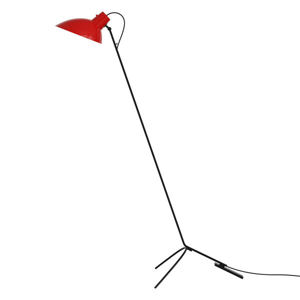 VV Cinquanta Gulvlampe Sort / Rød