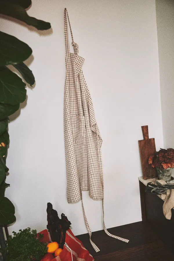 Garn Förkläde Terrakotta