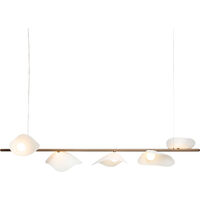 Florii 5 Pendel Dark Bronze / Vit