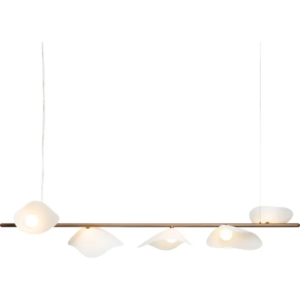 Florii 5 Pendel Dark Bronze / Vit