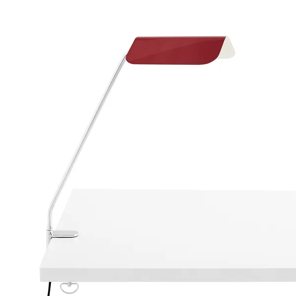 Apex Työpöytävalaisin kiinnittimellä Maroon Red
