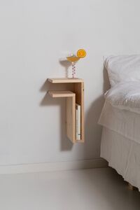 F-Shelf Vegghylle Venstre Furutre