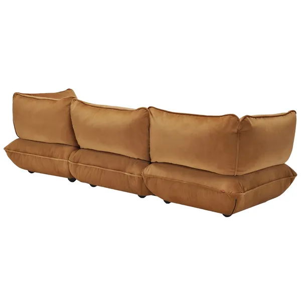 Sumo 4-Sitssoffa Sammet Almond