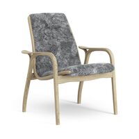 Laminett Lenestol Saueskinn Lakkert Eik / Scandinavian Grey