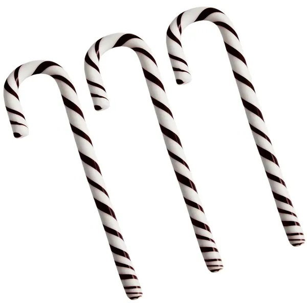 Polka Stick Julepynt 17 cm 3-pk Hvit/Sort