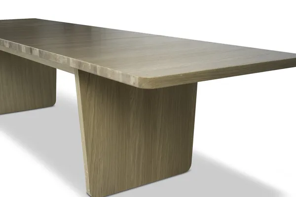 Vaud Spisebord 90x220/320 cm Lys Lakeret Eg