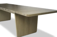 Vaud Spisebord 90x220/320 cm Lys Lakeret Eg