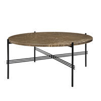 TS Salongbord 80 cm Svart / Brun Emperadormarmor
