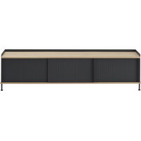 Enfold Skænk 45x186 cm Olieret Egetræ / Antracitgrå