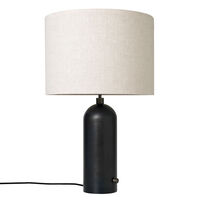 Gravity Pöytävalaisin Suuri Musta Teräs / Canvas