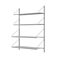Library Hylde 108x825 cm Rustfrit Stål
