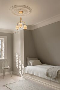 Asteea 3 Lysekrone Satin Brass / Klar