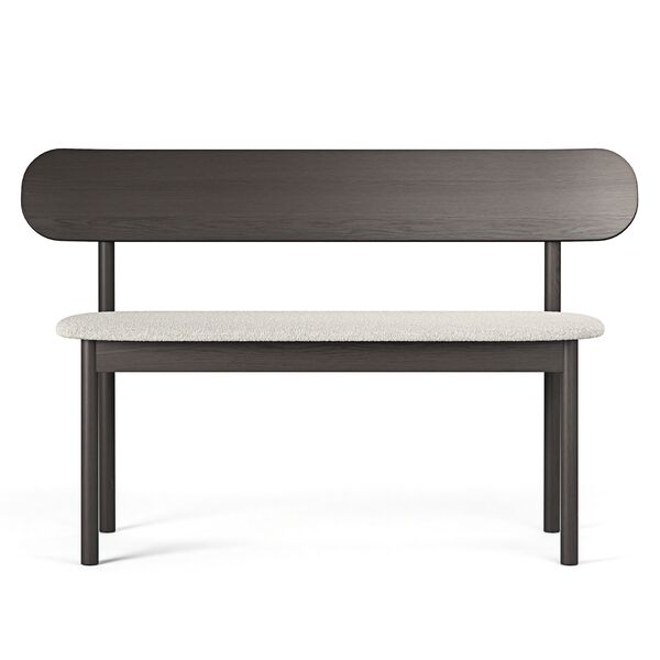 Elephant Bänk Smoked Oak / White Boucle