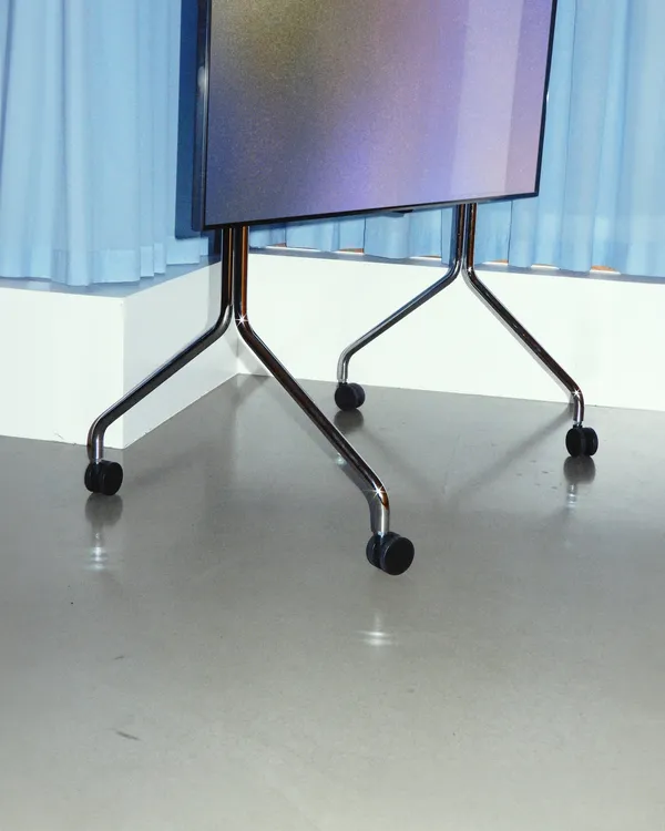 Moon Rollin' Tv Stand Chrome