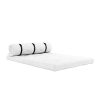 Buckle-Up Sofa Med Belte Utendørs Beige / Sort