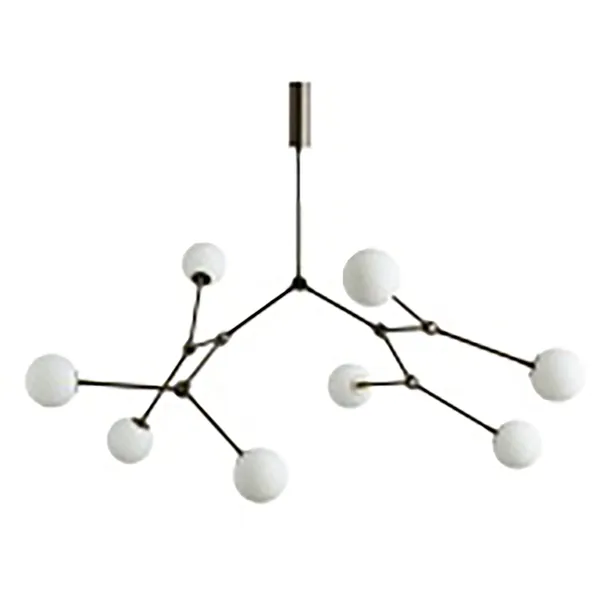 Drop Bulp Mini Lysekrone Grå