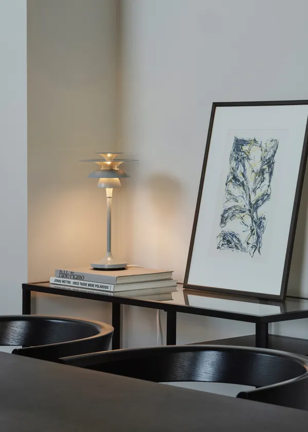 Picasso Bordlampe 350 mm Isblå
