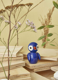 Grateful Spring Bird Trefigur 65 cm Blå