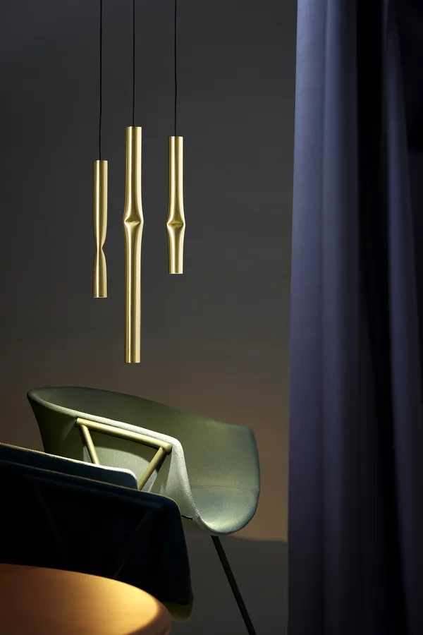 Flow T-3735S Pendel Satin Gold / Sort