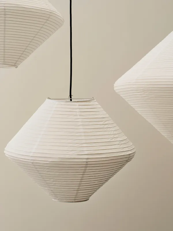 Paper Shade Diamond 80 Lampeskærm Classic White