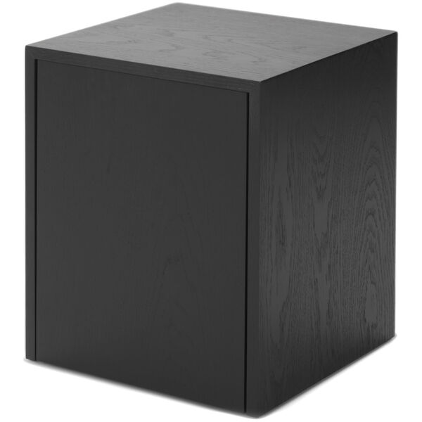 Mass Sidebord med Skuff Svart Eik