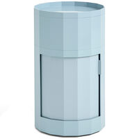 Facet Skåp Hög Med Fötter / Hjul Misty Blue