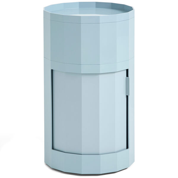 Facet Skab Høj med Fødder / Hjul Misty Blue