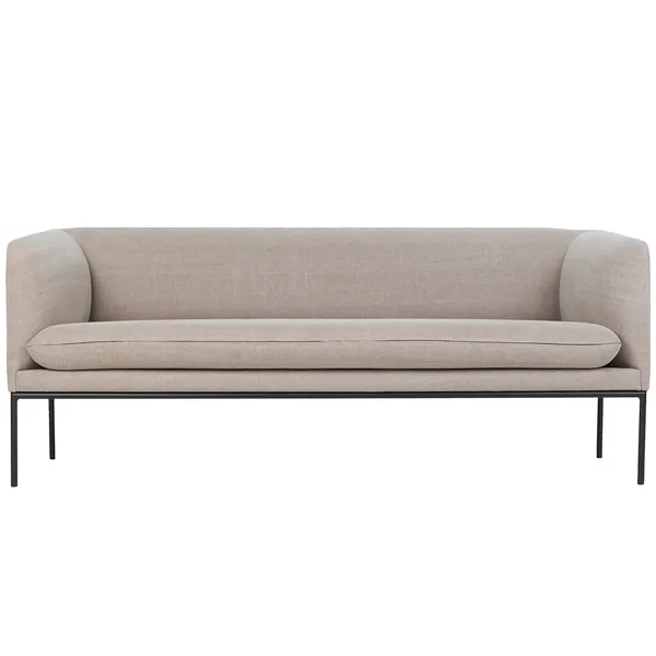 Turn Boucle 3-Personers Sofa Naturlig
